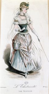 Elfen, dräkt för en prydnadsboll med batteri, c.1885 av French School