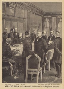 Emile Zola-förtalsfallet - Rådet för Orden av Legion d