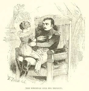 Kejsaren och hans brorson (gravyr) av French School