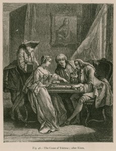 The Game of Trictrac; efter Eisen av French School