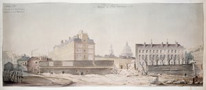 Hålet i Rue Monge, högskolan i Navarra och den polytekniska skolan i Paris, 1870 av French School