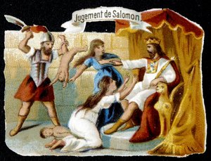 Salomos dom - kromo, sent 1800-tal av French School