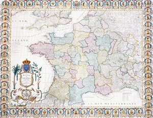 Konungariket Frankrike delades upp i lokala myndigheter 1751 av French School