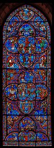 Fönstret Last Judgment av French School