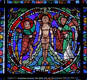 The Life of Christ window: Jordan Baptism (w50) av French School