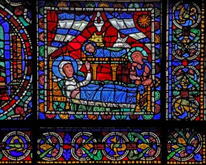 The Life of Christ window: The Nativity (w50) av French School