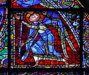 The Life of Christ-fönstret: en ängel (w50) av French School