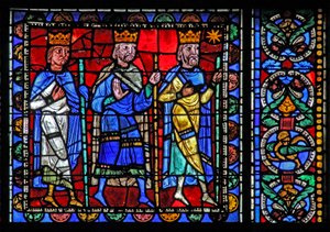 The Life of Christ window: the magi depart (w50) av French School