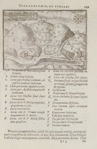 Oljeberget, Jerusalem, från Itinerarium Hierosolymitanum, av J. Cotovico, 1619 av French School