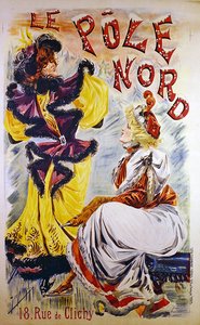 Nordpolen (färg litho) av French School