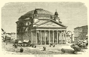 Pantheon i Rom (gravyr) av French School