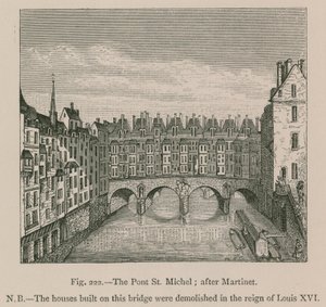 Pont St. Michel; efter Martinet av French School