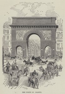 Porte St Martin (gravyr) av French School