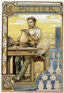 The Potter - chromo. av French School