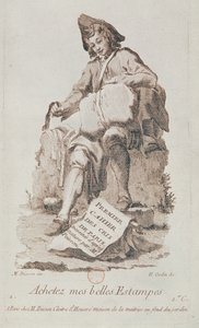Tryckförsäljaren, från Petits Metiers de Paris av French School