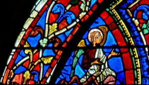 The Prodigal Son-fönstret: en ängel (w35) av French School