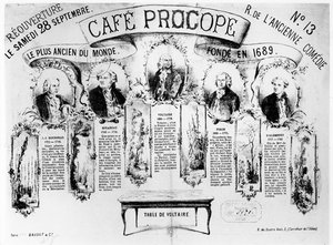 Återöppningen av Café Procope, 1872