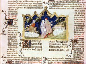 Separationen mellan Abraham och Lot, från The Bible of Jean de Sy, c.1355