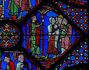 The St James Window: Almogenes (Hermogines) tilltalar sina adepter (w5) av French School