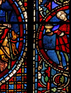 St Lubin-fönstret: givare - vinmakare (w45) av French School