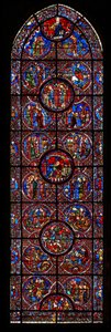 The St Lubin window: : scener från livet av (w45) av French School
