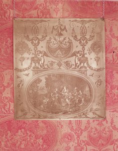 The Story of Telemachus, plåt för tryckning på Toile de Jouy-tyg (koppar) av French School