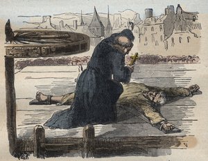 The Torture of Jean Calas, illustration från Famous causes of all people..., av Armand Fouquier, 1858-67 av French School
