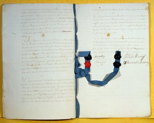 Utrechtfördraget, 11 april 1713 (penna och bläck på papper) av French School