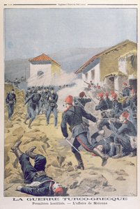 Det turkisk-grekiska kriget, från Le Petit Journal, maj 1897 av French School