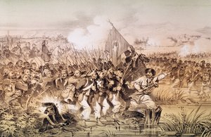 Den turkiska armén under ledning av Omar Pasha korsar Ingour, 6 september 1855 av French School