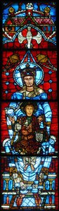 Jungfrun och barnet: Fönstret Notre Dame de la Belle Verriere av French School