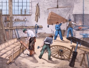 The Wheelright, ca 1860 av French School