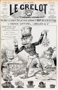 The Wilson Affair, framsidan av Le Grelot, 16 oktober 1887 av French School