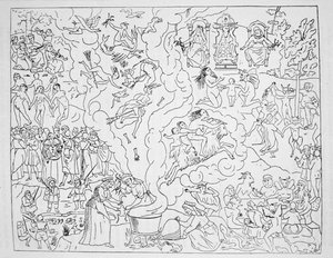 The Witches Sabbath, kopia av en illustration från Tableau de l