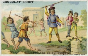 Bertrand du Guesclins barndom av French School