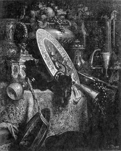 Stadsråttan och åkerråttan - i "" Fables de La Fontaine"" av French School
