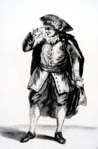 Arnolphes kostym, från The School for Wives av Moliere av French School