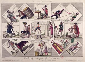 De olika folken i Europa, ca 1810 av French School