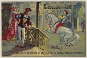 Utbildning av Bayard på slottet av hans farbror, biskopen av Grenoble av French School
