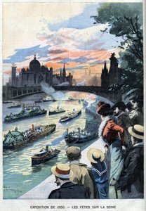 Fester på noten i Paris under världsutställningen 1900 - i "" Le Petit Parisien"" av French School