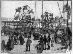 Festivalens spel i Paris 1888. av French School
