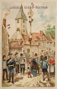 Den feta stolpen (chromolitho) av French School