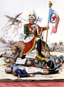 Det sista ordet i kannibalism (gravyr) av French School