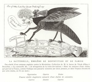 Gräshoppan, förstörelsens och svältens emblem av French School