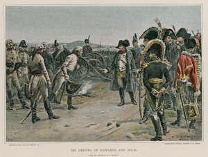Mötet mellan Napoleon och Mack av French School