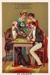 Spelaren (chromolitho) av French School