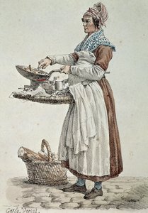 Korvförsäljaren, tryck, Frankrike av French School