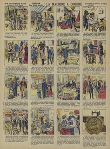 Symaskinen (färg litho) av French School