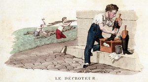 Båset (skoputsning) - gravyr av French School