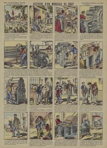 Berättelsen om en bit ylletyg (färg litho) av French School